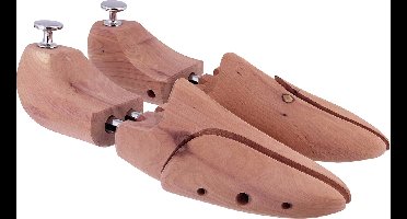 Fameco - Ceder houten spanner met zilveren knop maat 43