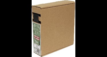 Quadrios 23CA180 Krimpkous met lijm Zwart 15 mm Krimpverhouding:3:1 5 m