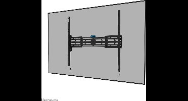 Neomounts WL30S-950BL19 TV muurbeugel - vast - hoge belastbaarheid - 55-110" - max. 160 kg - vergrendelbaar (incl. veiligheidsschroef) - zwart