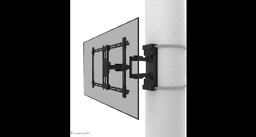 Neomounts WL40S-910BL16 TV pilaarsteun - full motion - 40-70" - max. 45 kg - montage op Ø25-100 cm pilaar - zwart