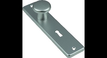 Ami Knopkortschild - diameter knop 40mm - 180x41x6,5mm - SLG 56 - aluminium F-2