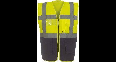 Yoko Signalisatie multifunctioneel executive vest YHVW801 - Hi Vis Yellow / Navy - L