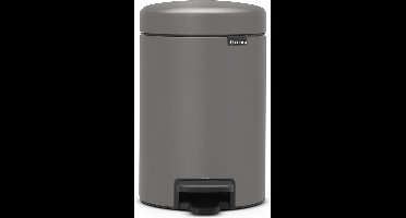 Brabantia NewIcon Prullenbak - 3 liter - Badkamer - Mineral Concrete Grey