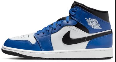 Nike Air Jordan 1 Mid - Heren - Sneaker - Blauw/Wit/Zwart