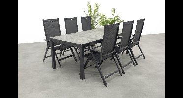 Hartman Napoli/Comino verstelbare tuinset (7-delig) - 223x105 cm.
