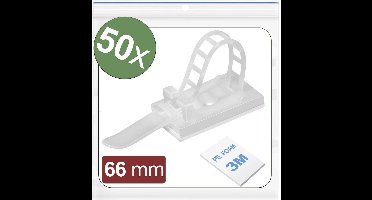 Quadrios 24CA439 Bevestigingssokkel Zelfklevend, Schroefbaar 24CA439 Wit 50 stuk(s)