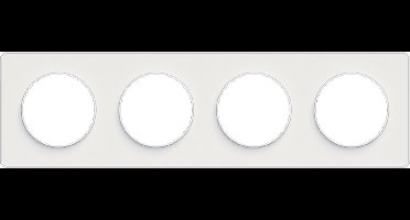 Afdekraam Odace Touch 4V - Wit - Schneider Electric - S520808