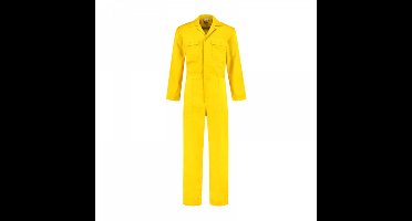Overall polyester/katoen geel maat 55