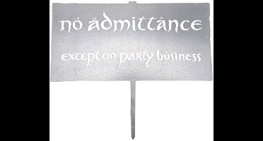 WETA Workshop The Lord of the Rings Metalbird No Admittance Sign 32 cm Decoration
