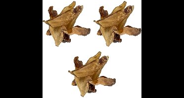 Petsnack Buffel Oren Large - Kauwsnack Met Vlees - 3 verpakkingen van 25 stuks - Multipack