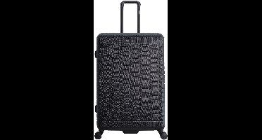 Discovery - Reptile | Harde Koffer / Trolley / Reiskoffer / Valies - 77 cm (Large) - Zwart - Zwart / Large