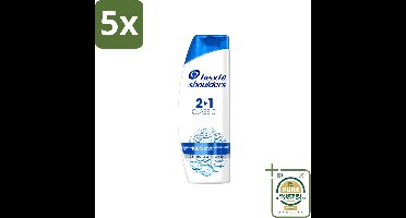 5 x Head & Shoulders - 2in1 Anti-Roos Shampoo & Conditioner - Classic - 270 ml - Wasstrips - Roosvrij Haar - Roosbestrijding - Hoofdverzorging - Shampoo En Conditioner - Gezond Haar