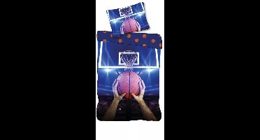 Basketbal Dekbedovertrek Eenpersoons - 140 x 200 cm