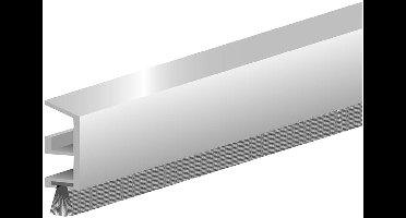 Ellen borstelstrip - ADS-B - 1000 mm - aluminium