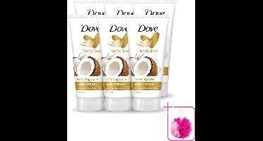 6 x Dove - Handcrème - Body Love Restoring Care - Kokos & Almond - Hydraterend - Droge huid - 75 g - Bulkverpakking - Handcrème - Douchemop - Droge huid