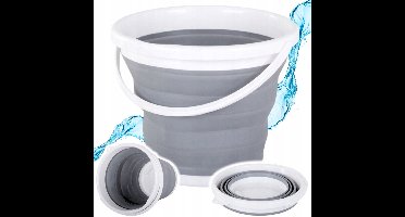 Opvouwbaar Silicoon Emmer 10L - Ideaal voor Kamperen & Huishouden