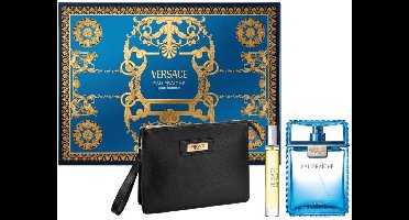 Versace Man Eau Fraiche set eau de toilette spray 100ml + eau de toilette spray 10ml + make-uptasje