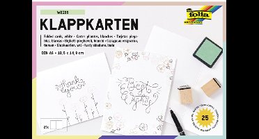 folia Klappkarten, A6, 25 stuks