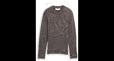 Tom Tailor Denim - Gebreide trui met ronde hals - Maat S - classic mid grey
