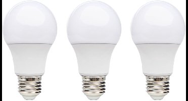 Kobi LED Lamp E27 8.5W - 806lm - 3000K - 230V - Standaardvorm - Voor Huiskamer, Eettafel of Wandlamp - 3 stuks