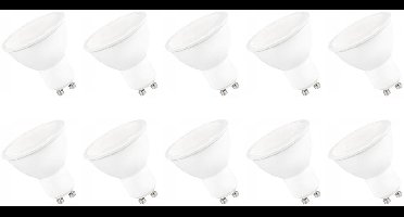 Spectrum LED Lamp GU10 230V 9W - 820 Lumen - 3000K Warm wit - Gezellig licht - Energiezuinig - 10 stuks