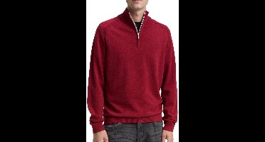 Tom Tailor - Half zip trui - Mannen - XXL - Rood - Katoen - 1047569