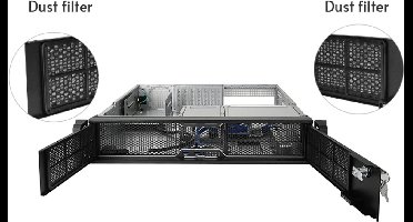 Chieftec UNC-209S-B-OP computerbehuizing Rack Zwart