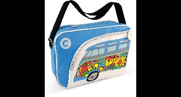 BRISA VW Collection - Stijlvolle & coole Volkswagen retro/vintage schouder-/reistas met VW T1 Bulli Bus- motief (kunstleer)