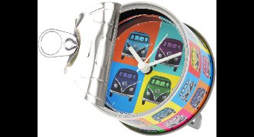 BRISA VW Collection - Volkswagen tafelklok magnetische klok MyClock met VW T1 Bulli Bus T1-motief