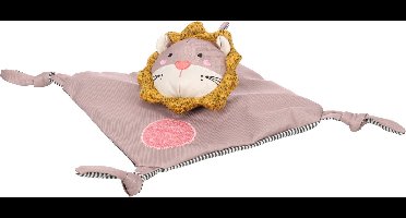 Flamingo - Hondenspeelgoed - Speelgoed Puppy Britty Knuffeldoek & Leeuw Plat Taupe - 34 x 34 x 5cm - 1st