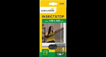 Schellenberg 50712 vliegenscherm voor ramen, insectenbescherming zonder boren, bescherming tegen muggen, vliegen, insecten en ongedierte, 100 x 130 cm, incl. bevestigingstape, wit
