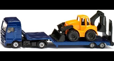 siku 1761, MAN vrachtwagen speelgoed met graafmachine, schaal 1:87, metaal/kunststof