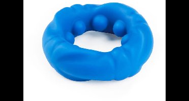 LoveToy - Pinnacle Pro - Ridge Bump Ball Stretcher Cockring - Blauw