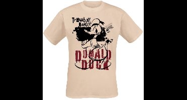 Mickey Mouse Donald Duck - Trouble Maker Heren T-shirt - zand - XXL