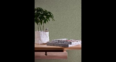 UNI BEHANG | Modern - groen - A.S. Création Greenery