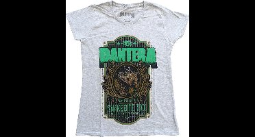 Pantera - Snakebite XXX Label Dames T-shirt - 2XL - Grijs