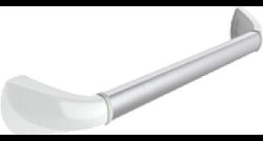 SecuCare Wandbeugel - 600mm greep blank geanodiseerd kap - wit hoogglans - 8010.600.01