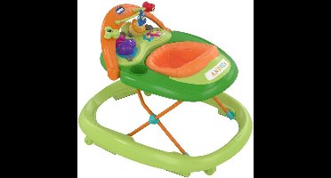Chicco Walky Talky Loopstoeltje - Baby Walker met 3D-Speelboog & Elektronisch Speelbord - In Hoogte Verstelbaar (3 Standen) - Compact Opvouwbaar - Veilig met 6 Stoppers - Groen (6-12M)