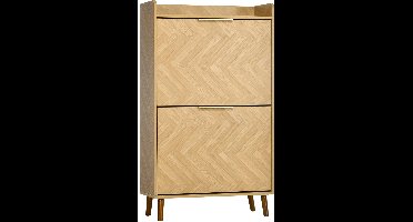Schoenenkast – Schoenenrek – Schoenenopberger – Schoenmeubel – Schoenenkastje – Vintage Design – Compact 70x30x120 cm – Houtvezelplaat & MDF