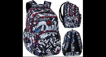 CoolPack Schooltas PICK 23L Street Art Graffiti Grijs