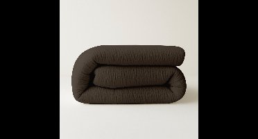 Zydante Dekbed Zonder Overtrek - Mousseline Micro - Hoesloos Dekbed - Eazzzy - Chocolade / 200x200