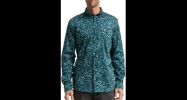 Tom Tailor - Lange mouw overhemd - Mannen - XL - Groen - Katoen - 1047340
