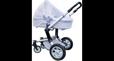 Scoby - Buggy Klamboe - Muggennet - Kinderwagen Klamboe - Mosquito Net - One Size - Wit