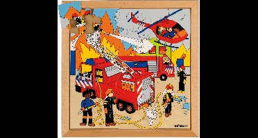 Actiepuzzel 34x34cm Brand 25 stukjes - Educo - Educatief speelgoed