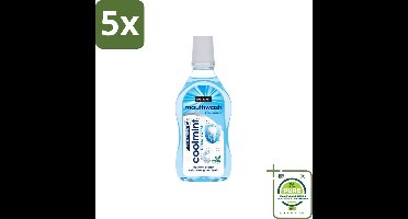 5 x Sence - Fresh Coolmint - Mondwater - Verfrissend - 500 ml - Grootverpakking - Mondwater - Frisse Adem - Koele Mint - Fluoride - Gaatjes Voorkomen