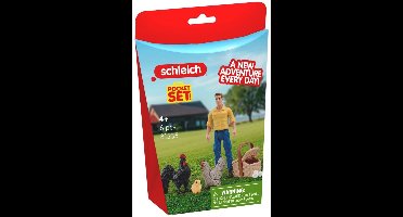 Schleich Farm World speelset eieren zoeken met kippen en kuiken.