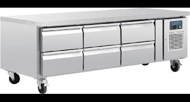 Polar GN laag model koelwerkbank 6 laden
