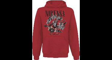 Nirvana Heart Shaped Box Heren Trui met capuchon - rood - XL