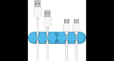 Orico Zelfklevende kabelhouder  voor 5 kabels - Blauw
