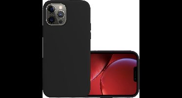Hoesje - Geschikt voor Apple iPhone 13 Pro - Sterk & Shockproof - Hoes Cover - Siliconen Case - Zwart